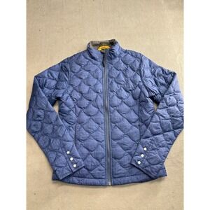 GoLite Women's Quilted Down Jacket Blue Full Zip Lightweight Insulated Size S